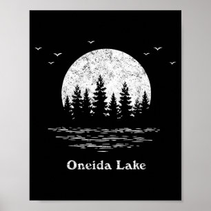Poster vacances en famille d'aventure en plein air du lac