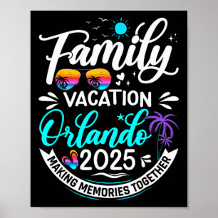 Poster Vacances en famille Orlando 2025 Plage Vacances en