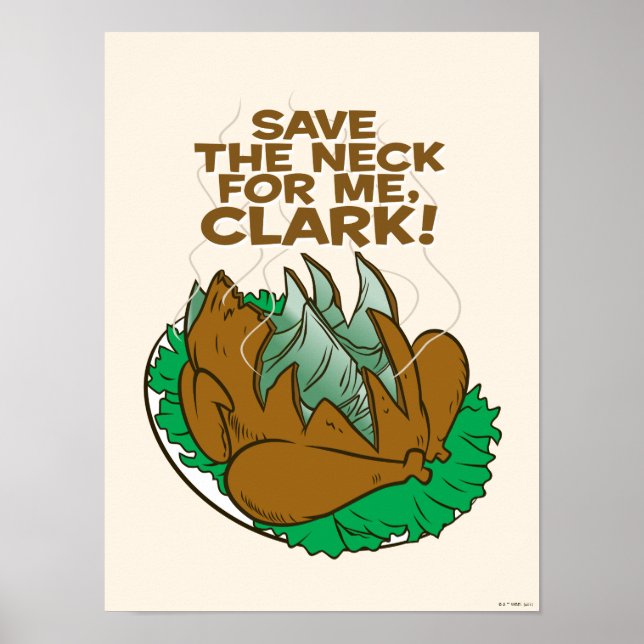 Poster Vacances Noël | Sauvez le cou pour moi, Clark ! (Devant)