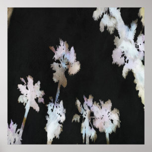 Poster Vacances Palmiers tropicaux Aquarelle Artistique S