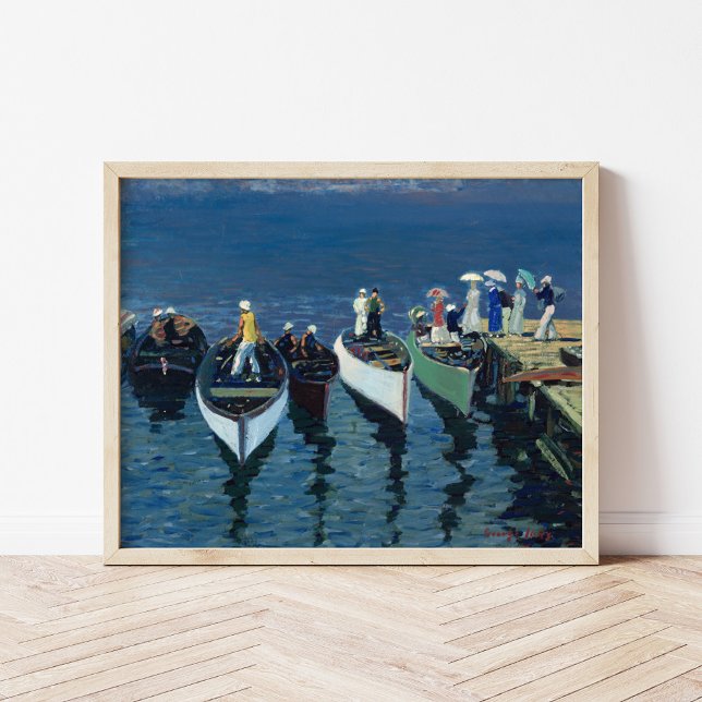 Poster Vacances sur l'Hudson | George Luks (Créateur téléchargé)