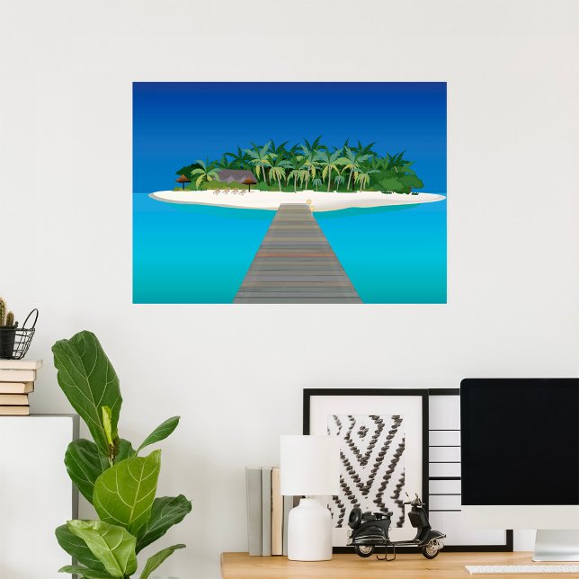 Poster Vacances sur l'île tropicale (Créateur téléchargé)