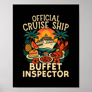 Poster Vacances sur un paquebot Croisière officielle Buff