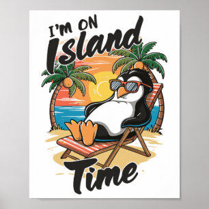 Poster Vacances sur une île Voyage tropical Temps de rela