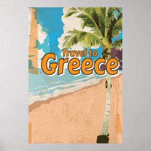 Poster vacances Vintages en Grèce