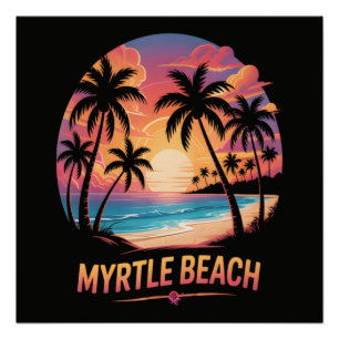 Poster Vacancier de Myrtle Beach 