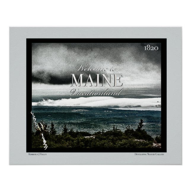 Poster Vacationland, Maine (Devant)