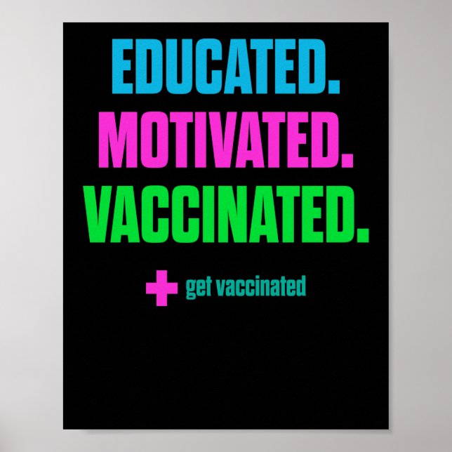 Poster Vaccin Pro Vaccination Se Faire Vacciner (Devant)