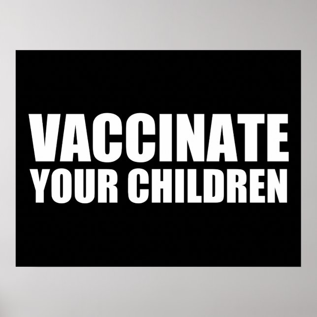 Poster Vacciner vos enfants (Devant)
