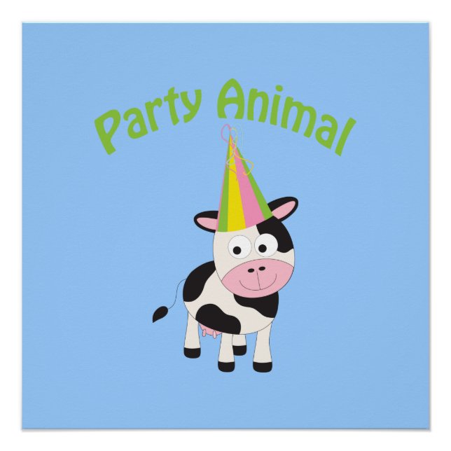 Poster Vache animale (Devant)