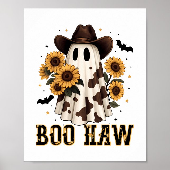 Poster Vache de l'Ouest Éffrayant fantôme Bow Haw (Devant)