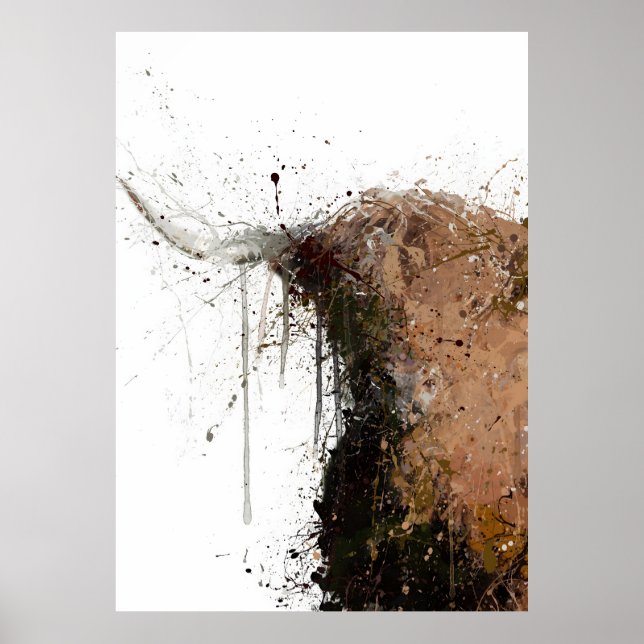 Poster Vache des Highlands (Devant)