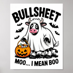 Poster vache d'Halloween