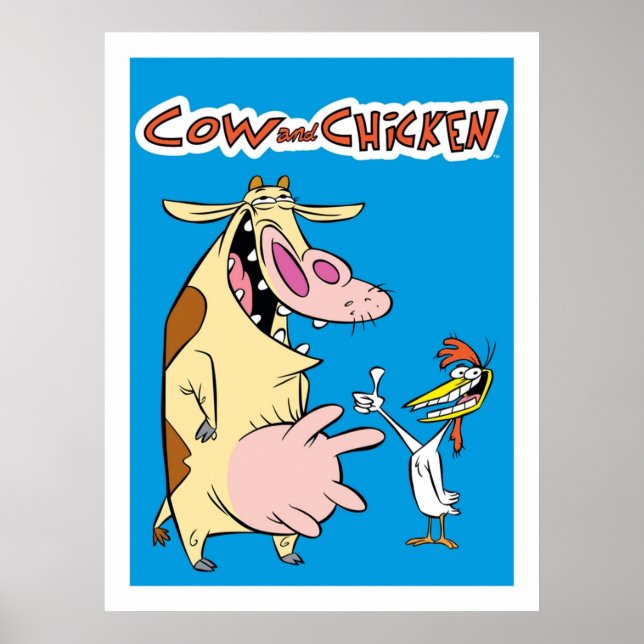 Poster Vache Et Poulet (Devant)
