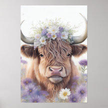 Vache Florale Highland
