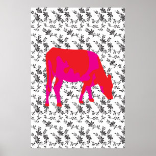 Poster Vache friésienne, koe friese