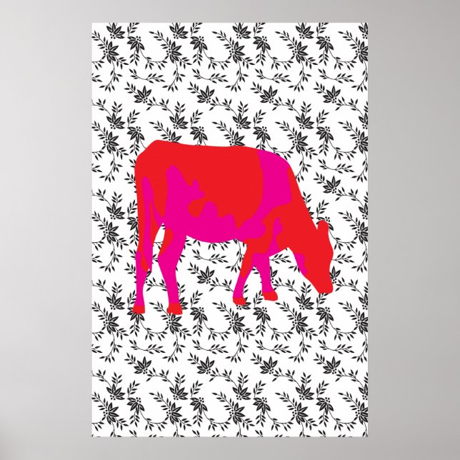 Poster Vache friésienne, koe friese (Devant)