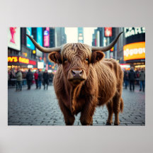 Vache Highland dans le Carré du Times