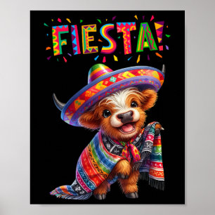 Poster Vache Imprimer Cinco De Mayo Vache Fête Mexicaine