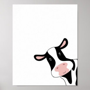 Poster Vache, jolie vache, animal