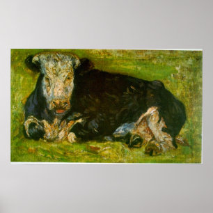 Poster Vache Lying par Vincent van Gogh