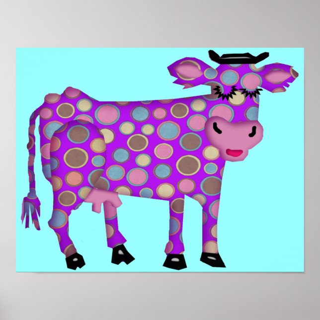 Poster Vache pourpre (Devant)
