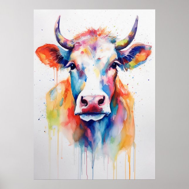 Poster Vache tachetée, chef-d'oeuvre de la marche (Devant)