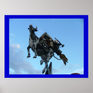 Poster Vache volante