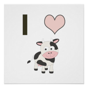 Poster Vaches cardiaques