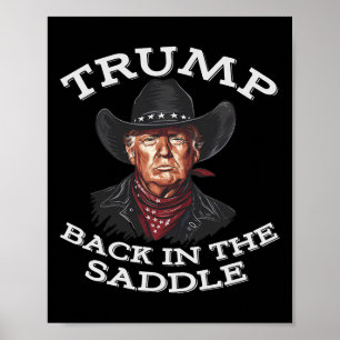 Poster Vachette drôle western Donald Trump Président État