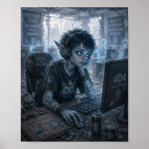Poster Vacuité / Joueur / Club Internet