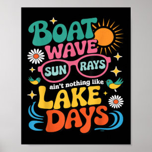 Poster Vague de bateau Les rayons du soleil ne sont rien