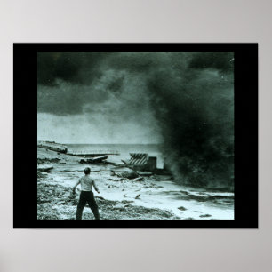 Poster Vague ouragan Hurricane Wave
