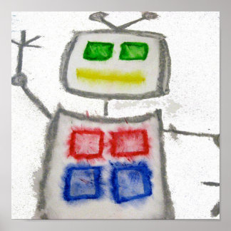 Poster Vague robotique