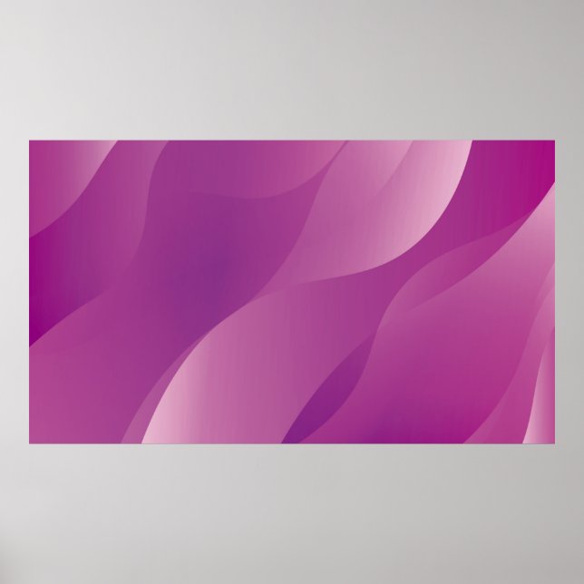 Poster Vagues Abstraites. Style de technologie futuriste (Devant)