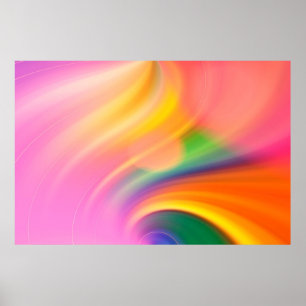 Poster Vagues aquarelle texture arrière - plan