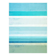 "Vagues" Art Abstrait bleu et beige