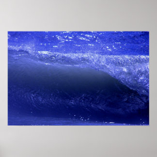 Poster Vagues Bleues