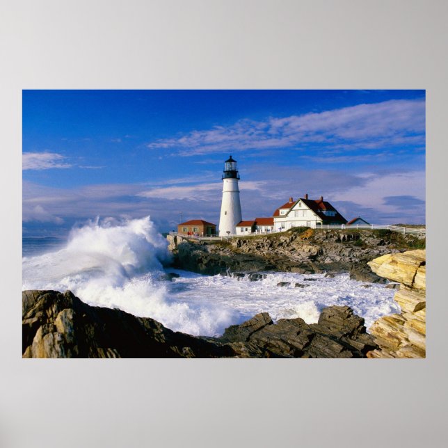 Poster Vagues de crashage du phare (Devant)
