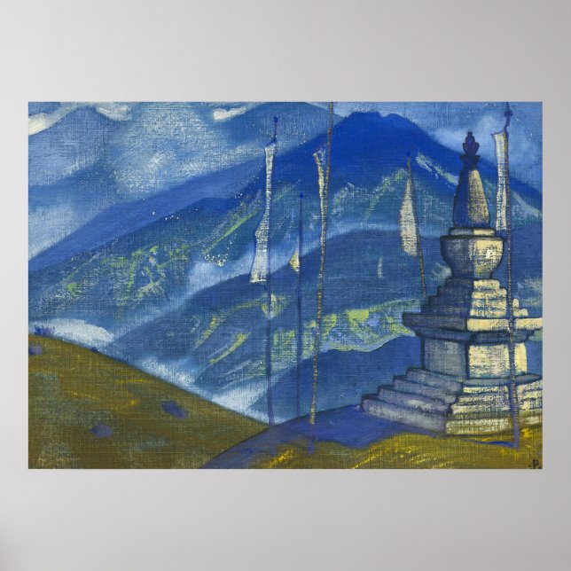Poster Vagues de Mist par Nicholas Roerich (Devant)