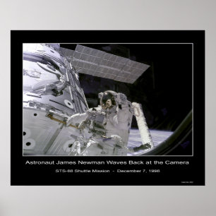 Poster Vagues de Newman d'astronaute de la NASA de retour
