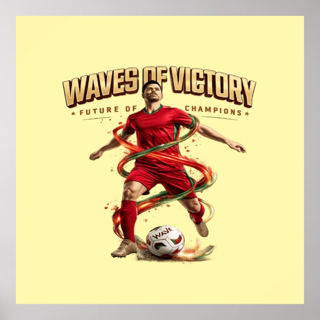 Poster vagues de victoire (Devant)