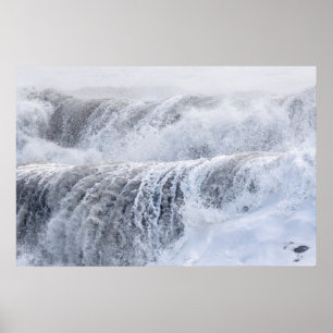 Poster Vagues déferlantes en hiver