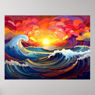 Poster Vagues épiques 1