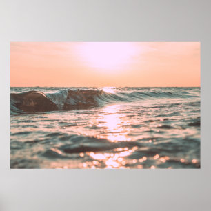 POSTER VAGUES OCÉANES