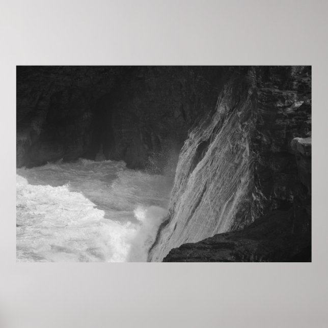 Poster Vagues océaniques à Kilauea (Devant)