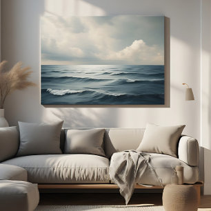 Poster Vagues océaniques sereines paysage marin nature