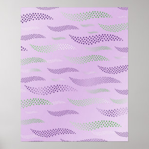 Poster Vagues Tigre (motif stylisé) 3