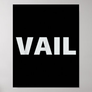 Poster Vail Colorado - Rocky Mountain Skiing & amp; Snowb