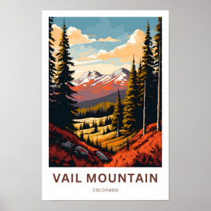 Poster Vail Mountain Colorado Imprimer